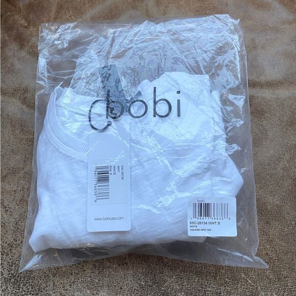 Bobi White Square Hem Tee. Size Small. New with Tag (NWT)! - Picture 9 of 12